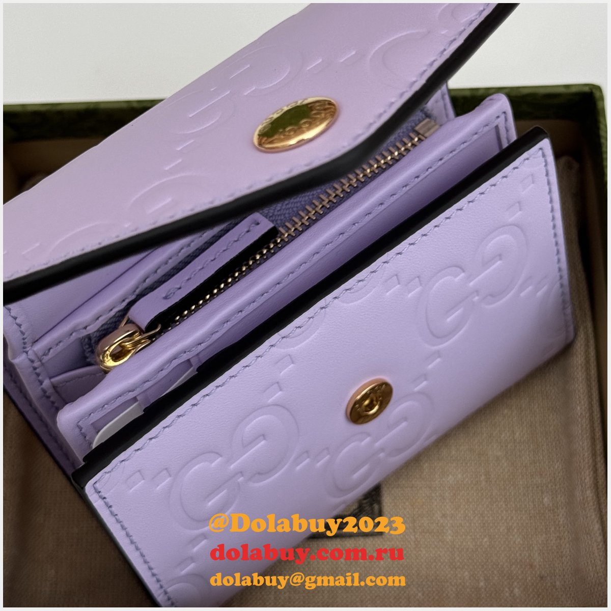 G*u*i knockoff gg compact high quality 772793 wallet