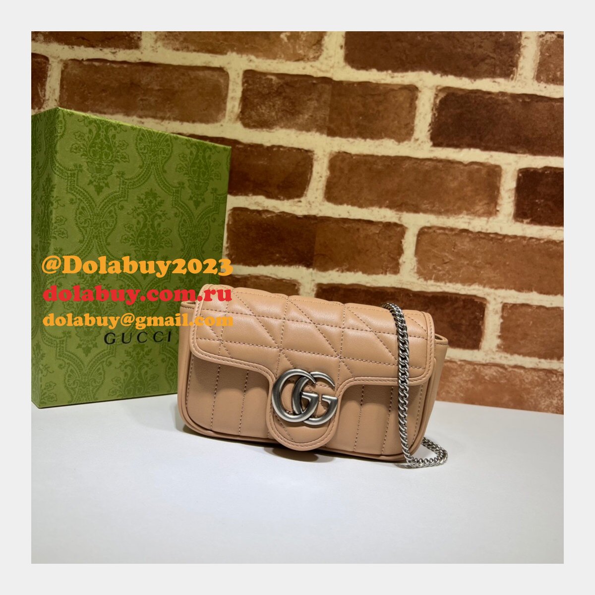 luxury 7 star replica G*u*i 476433 gg marmont matelassé mini bag