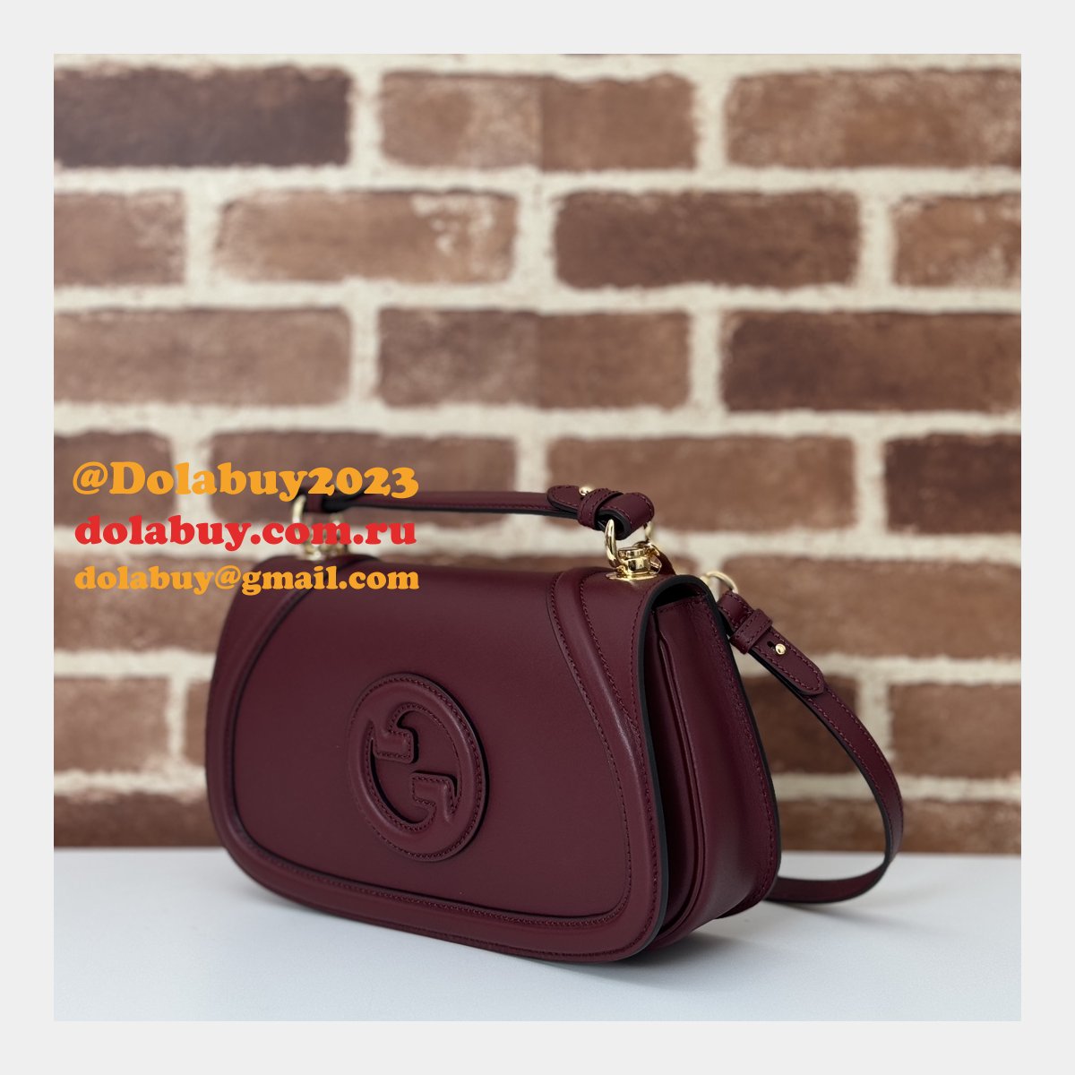 G*u*i inspired blondie small top handle 815714 luxury bag