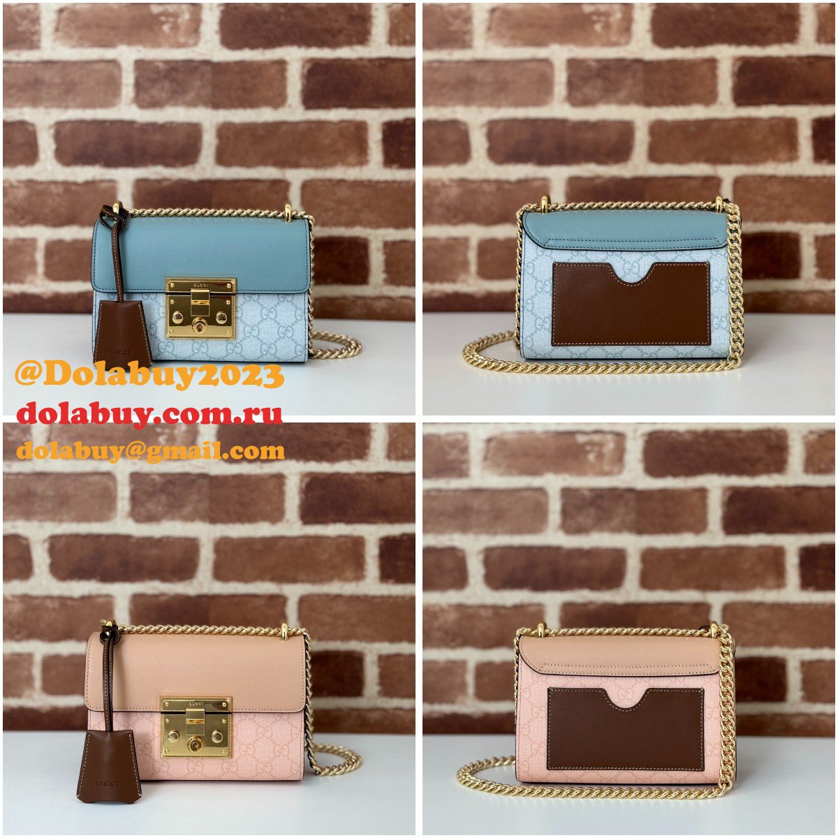 luxury padlock G*u*i copy gg shoulder 409487 bag