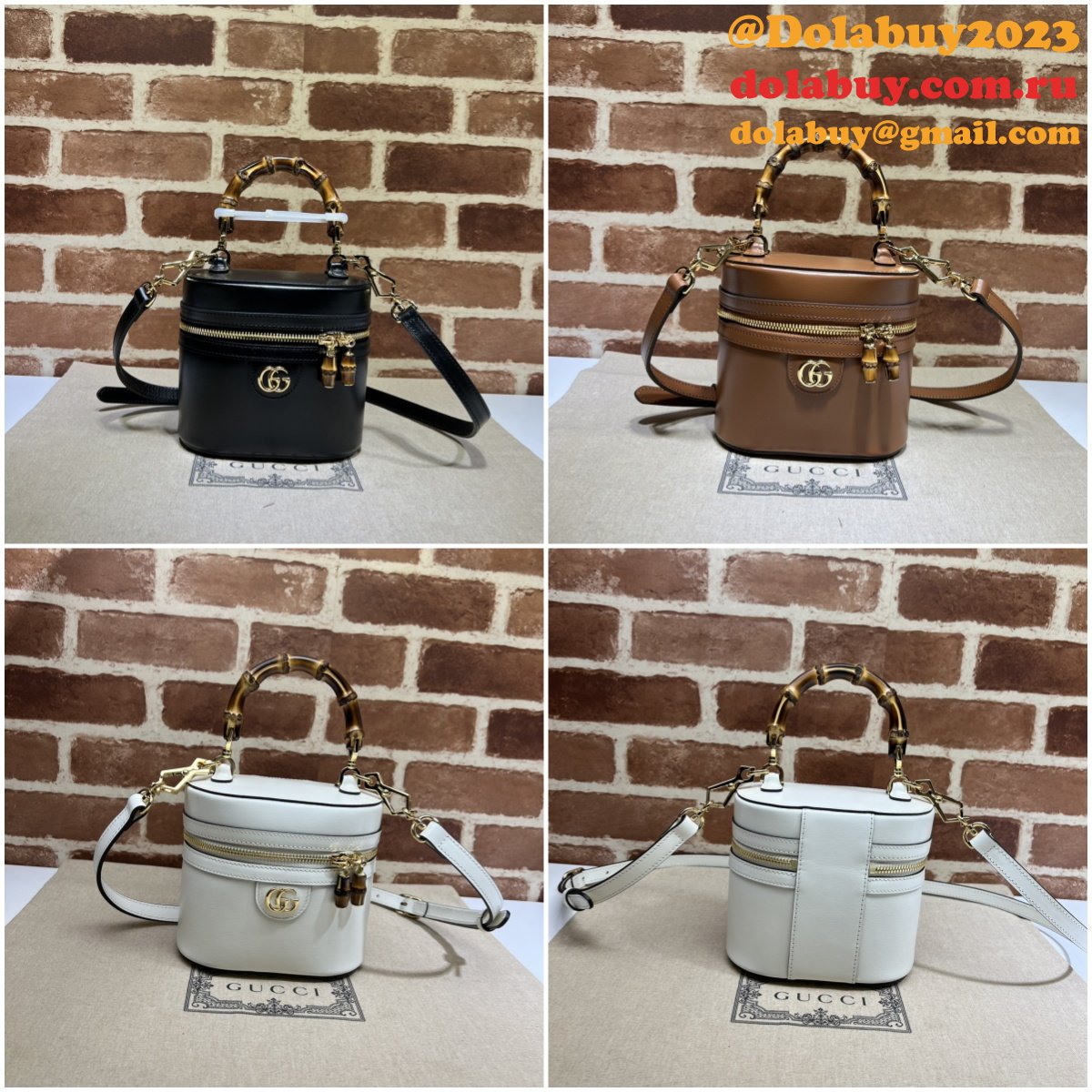 duplicate bamboo shoulder 760200 designer G*u*i fashion bag