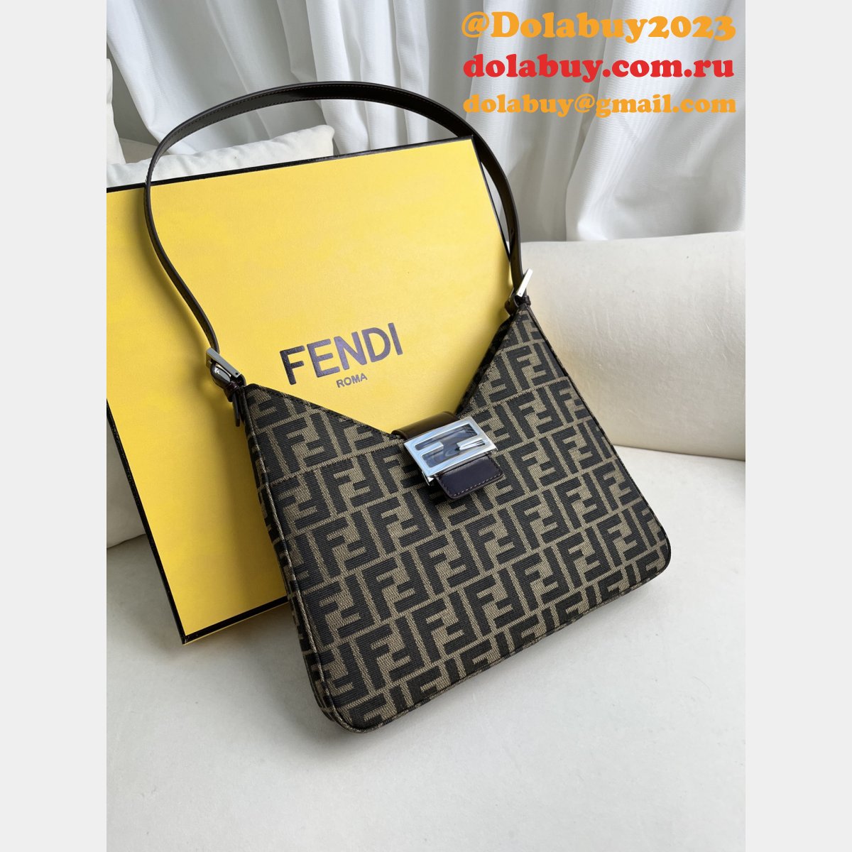 knockoff F**di vintage cheap armpit bag