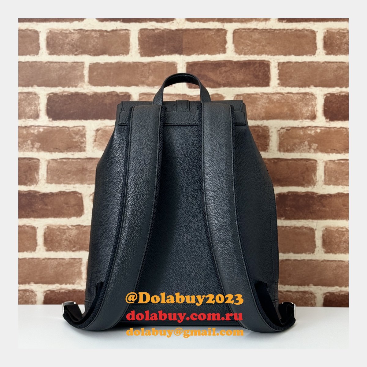 luxury replicas large backpack G*u*i mens 816750 black bag