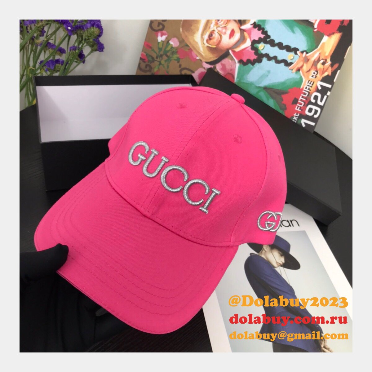 best G*u*i court simple embroidery logo baseball cap