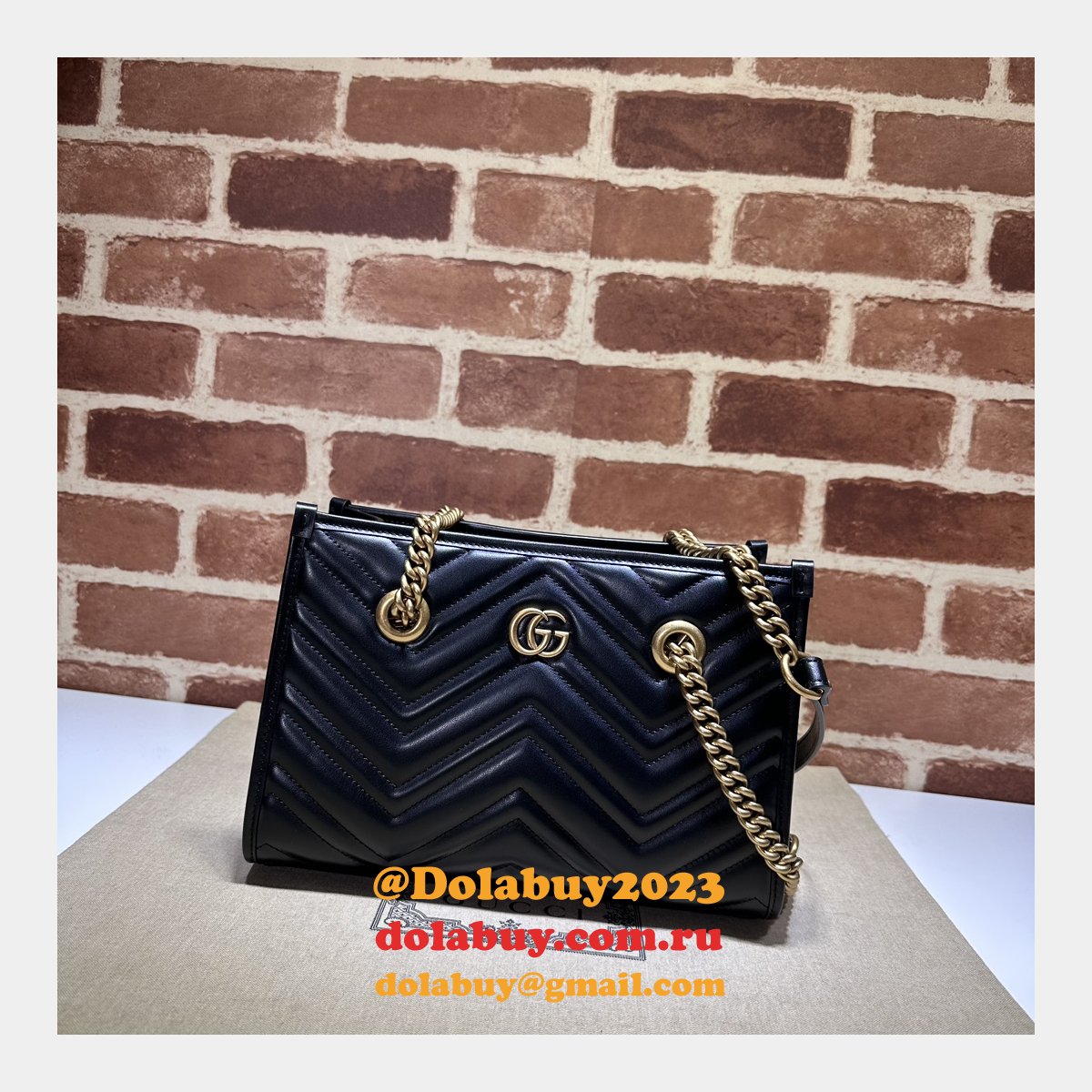 top quality G*u*i gg marmont small tote bag