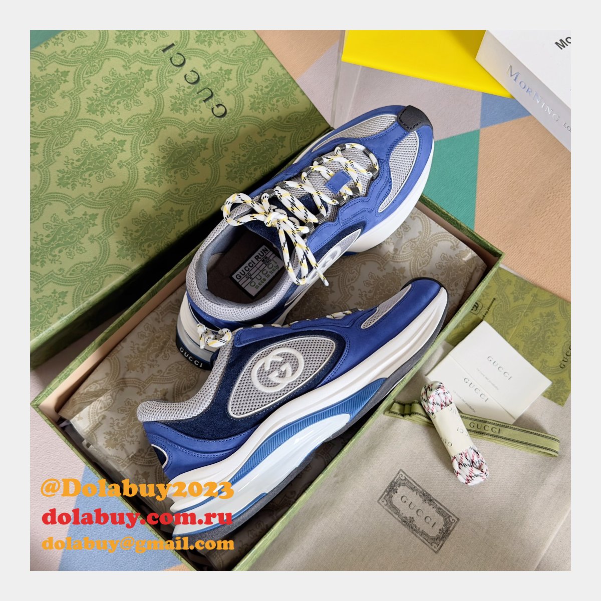 luxury designer G*u*i men run trainer shoes
