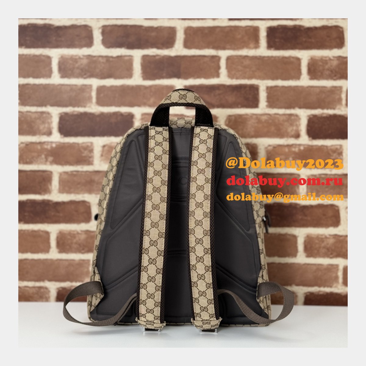 replica mens backpack G*u*i 800265 high quality bag