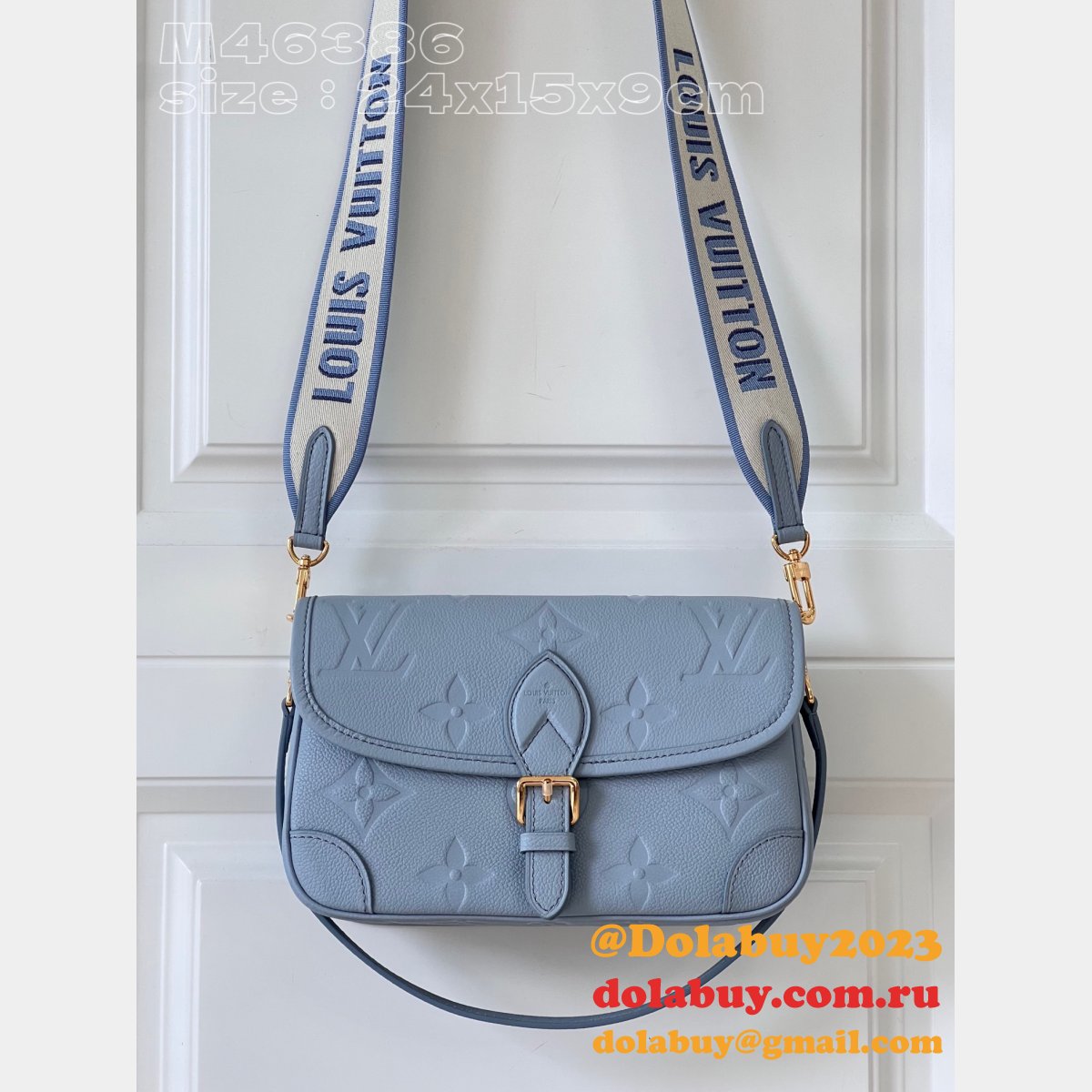 diane inspired blue m46386 monogram empreinte l0vis Vvtt0n replica bag