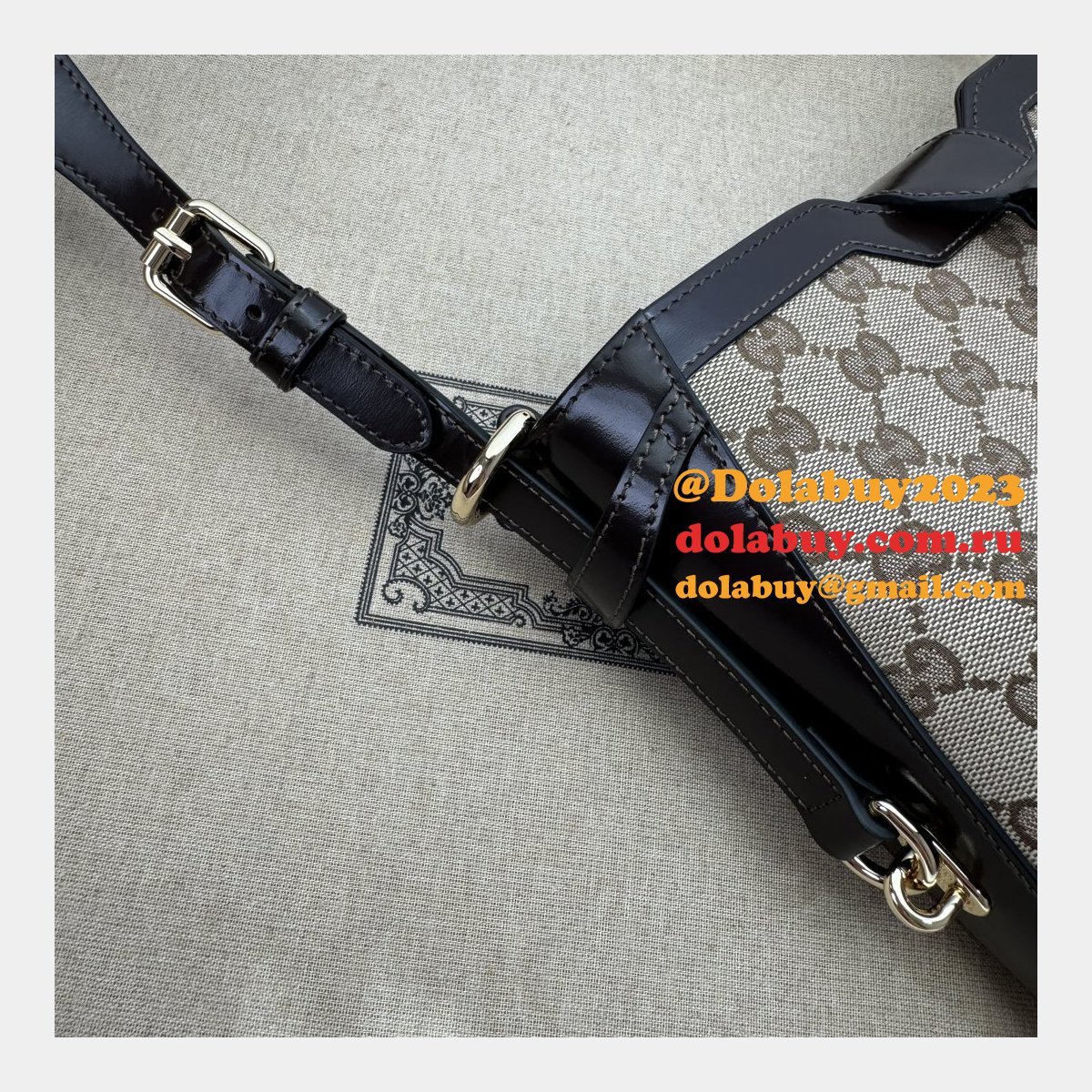 G*u*i 7 star 782911 original bucket shoulder fake bag