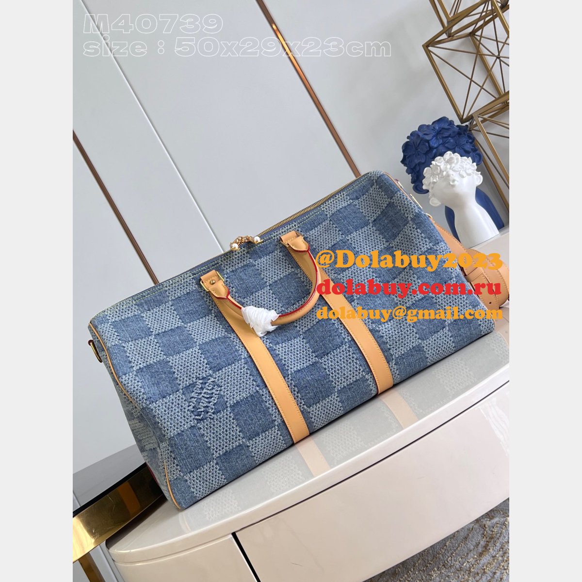 Designer Keepall Bandoulière 50 Louis Vuitton N40739 Knockoff Bag
