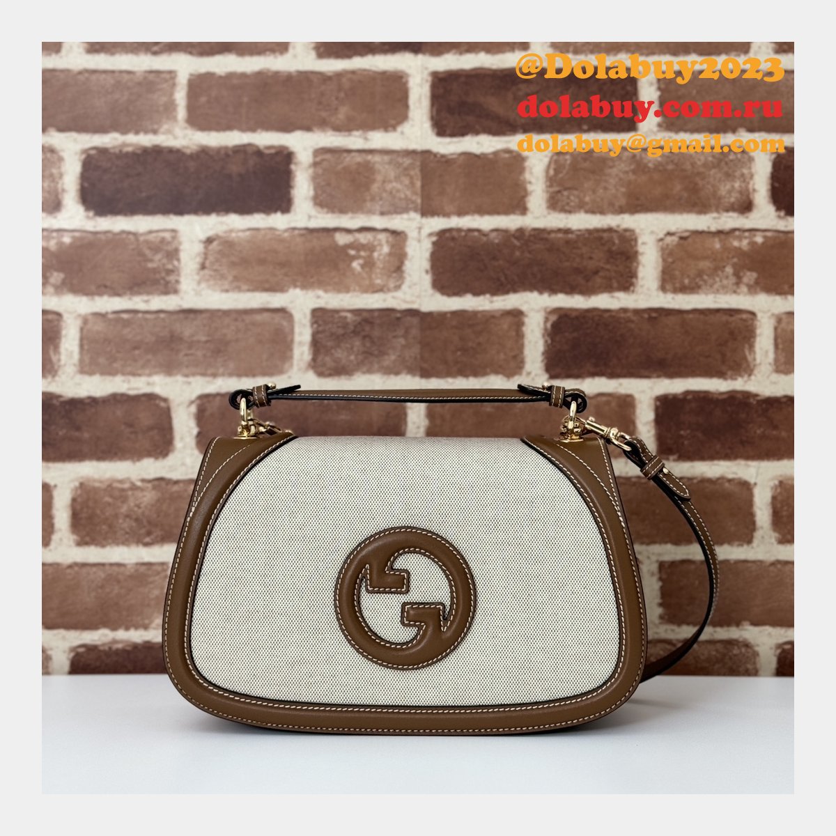 G*u*i designer 7 star 815716 blondie top handle copy bag