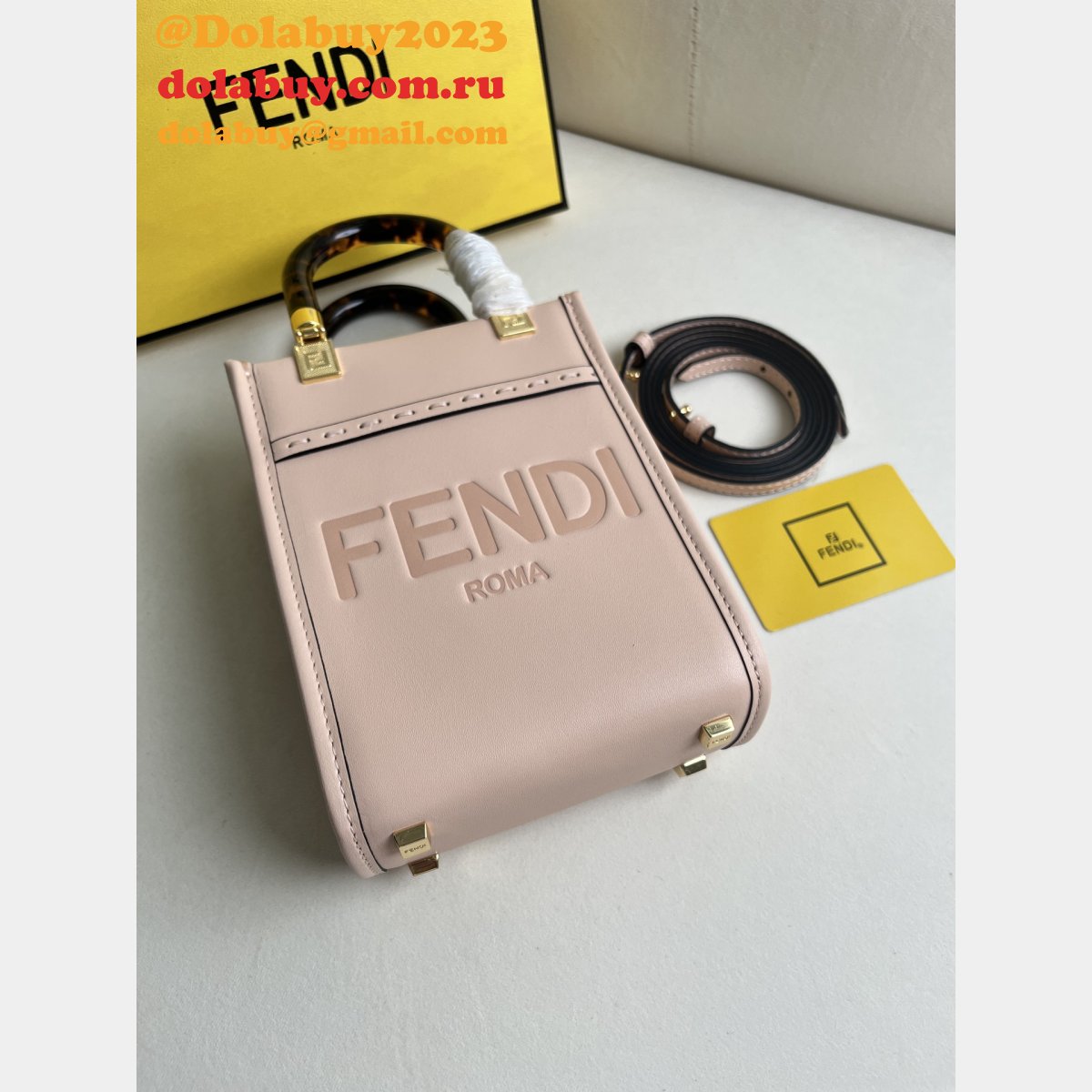 7 star F**di roma sunshine mini handbag
