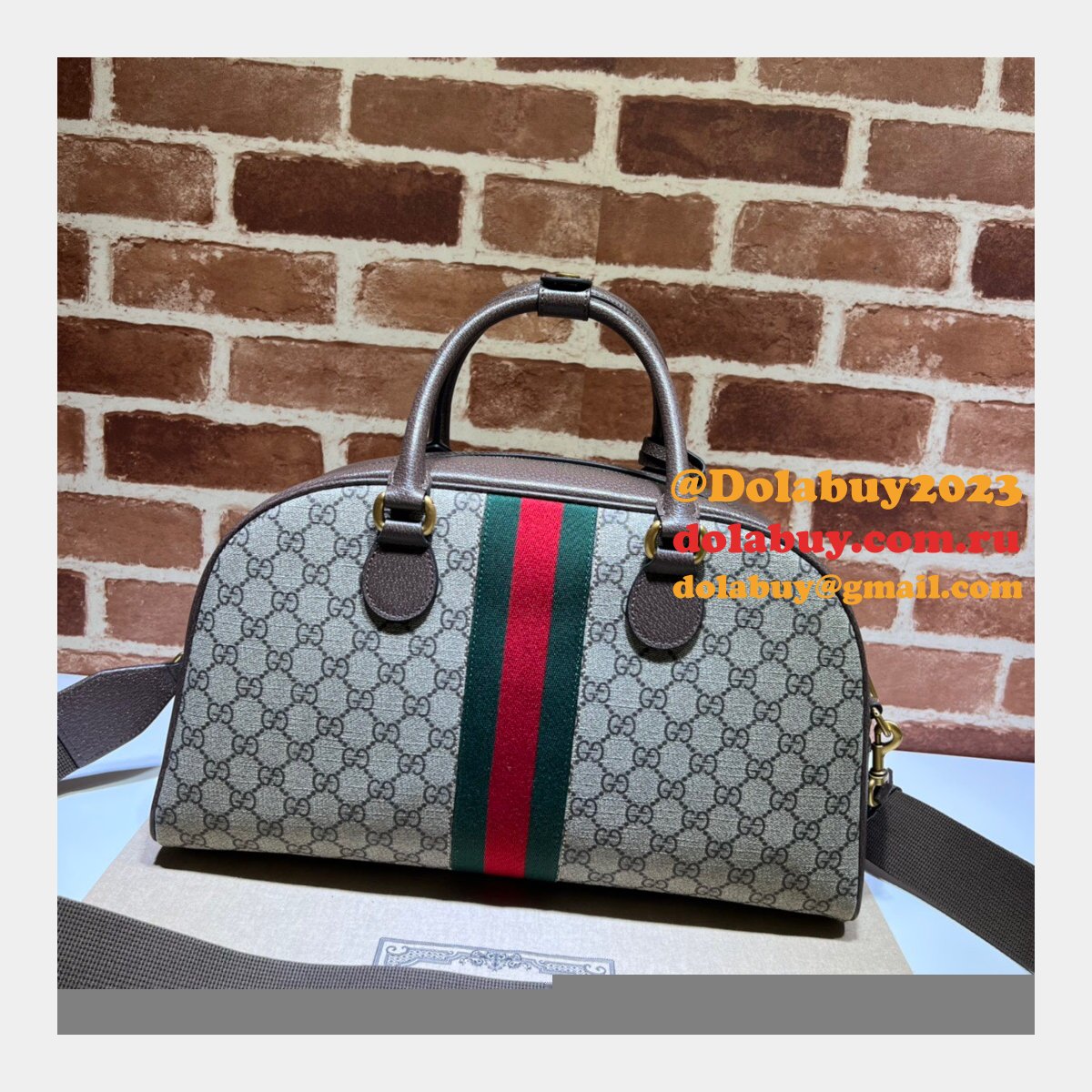 wholesale G*u*i replica savoy duffle bowling men 723309 bag