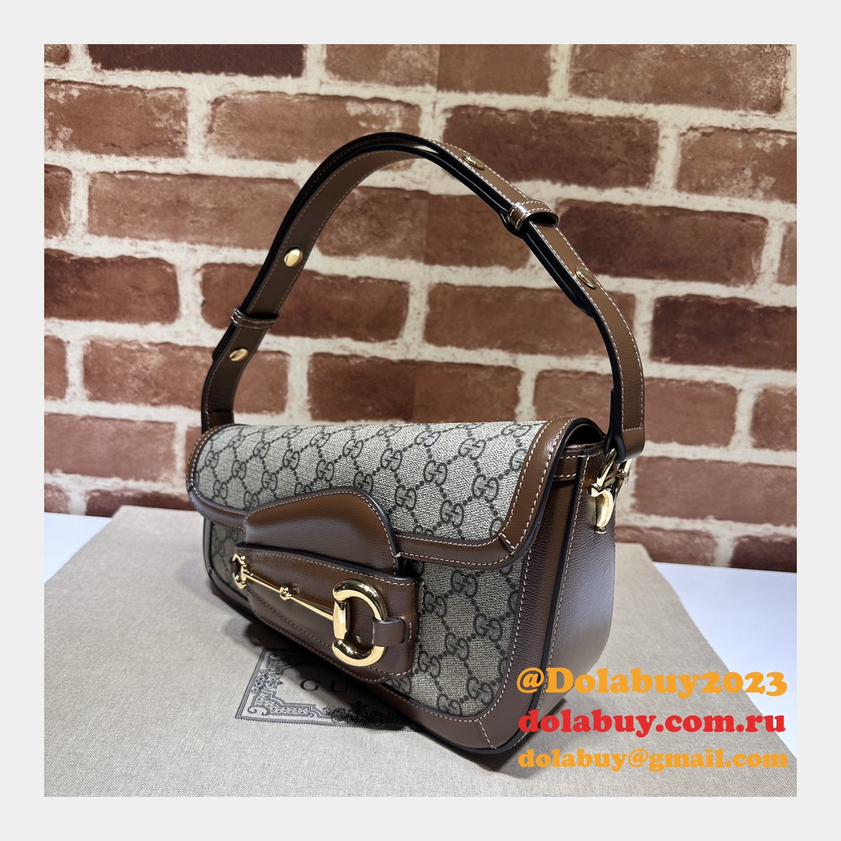 top quality 764155 horsebit shoulder 1955 G*u*i inspired bag