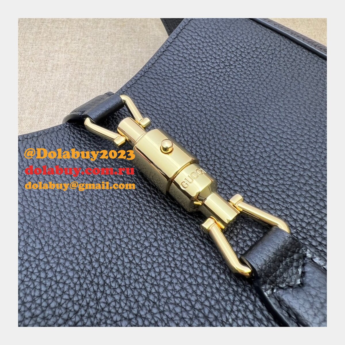 best quality fake G*u*i 636709 jackie 1961 natural grain bag