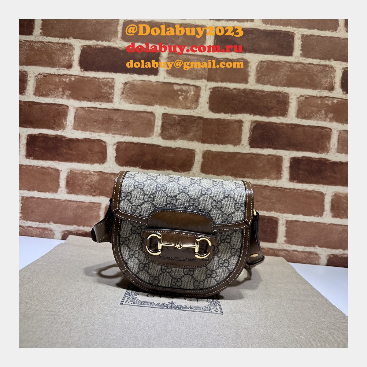 buy aaaa G*u*i 760191 horsebit rounded fake designer bags