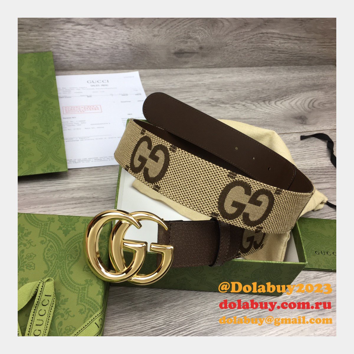 shop 1:1 image mirror G*u*i 3.8cm belts replica bags