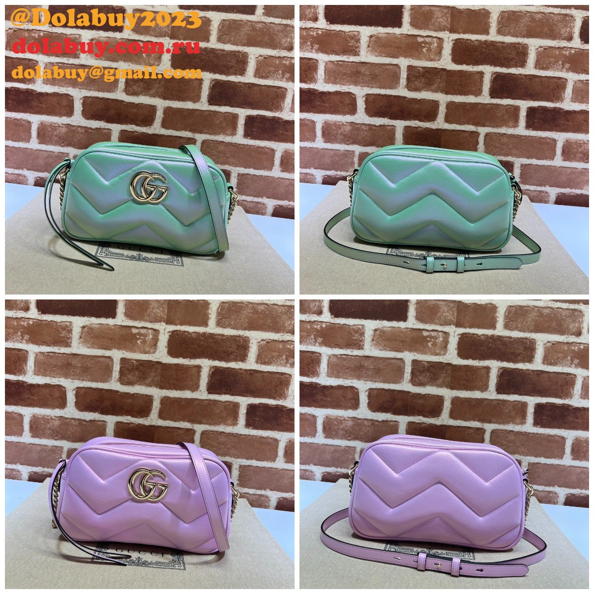 G*u*i replica gg marmont 447632 matelassé shoulder bag