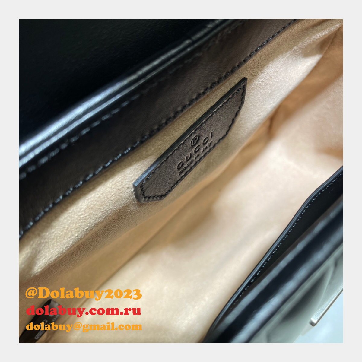 G*u*i best quality gg marmont mini top handle 583571 bag