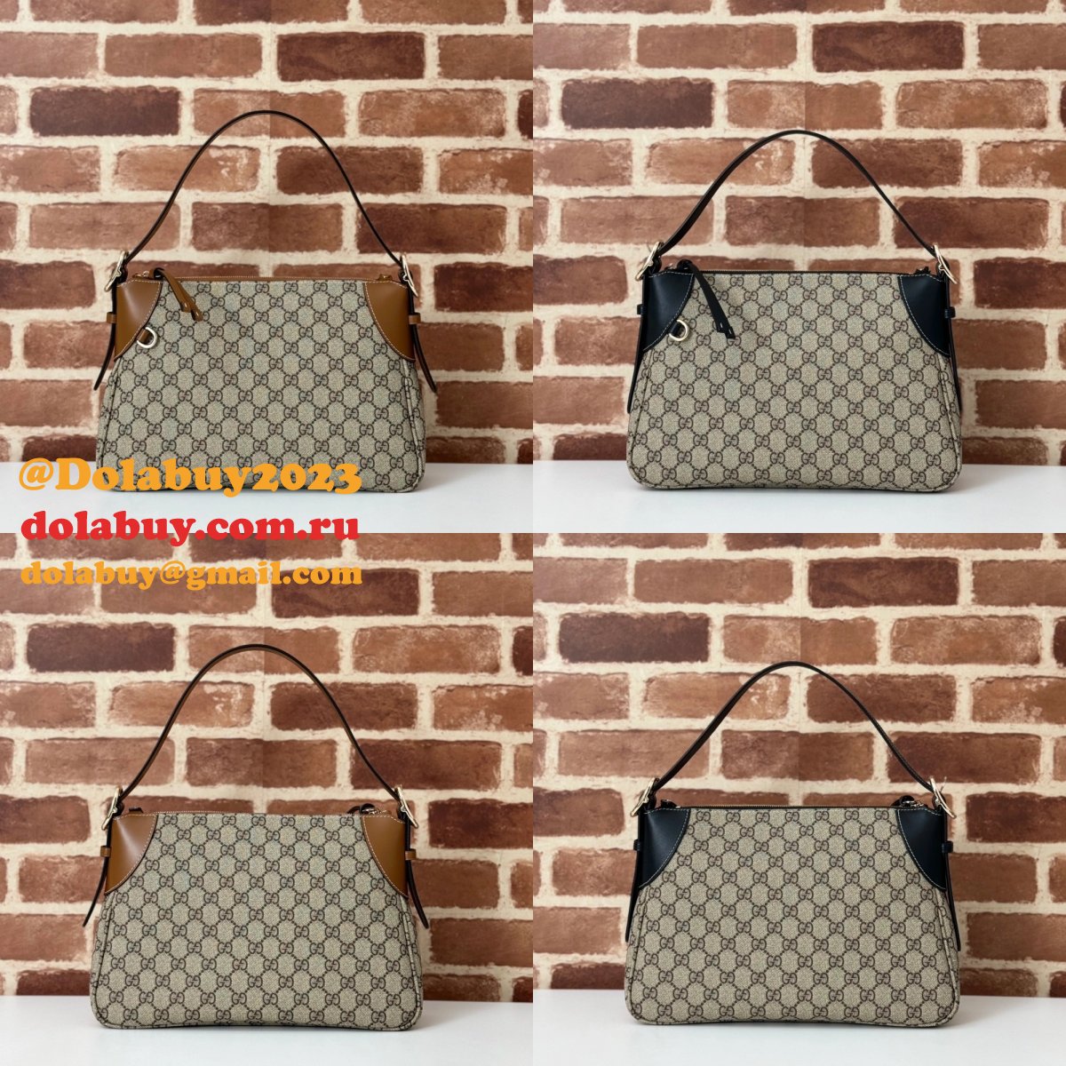 G*u*i luxury copy mirror gg emblem 815216 shoulder bag