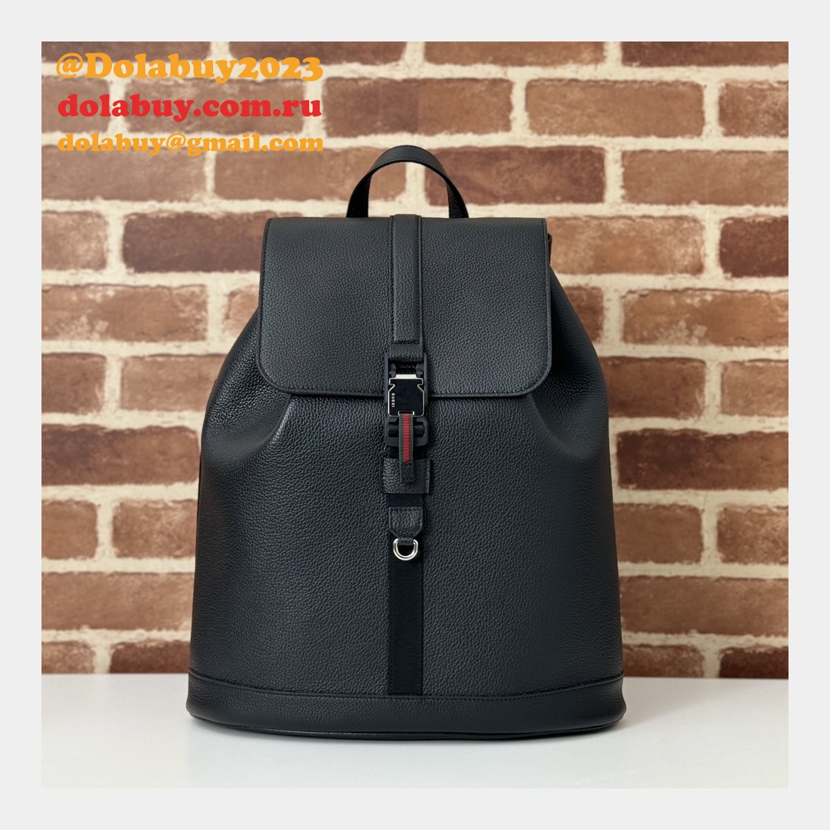 luxury replicas large backpack G*u*i mens 816750 black bag