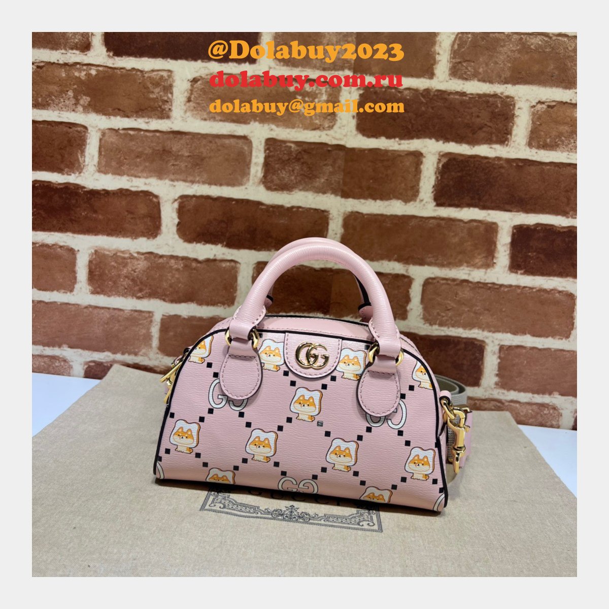 replica G*u*i 724606 ophidia gg animal print high quality bag