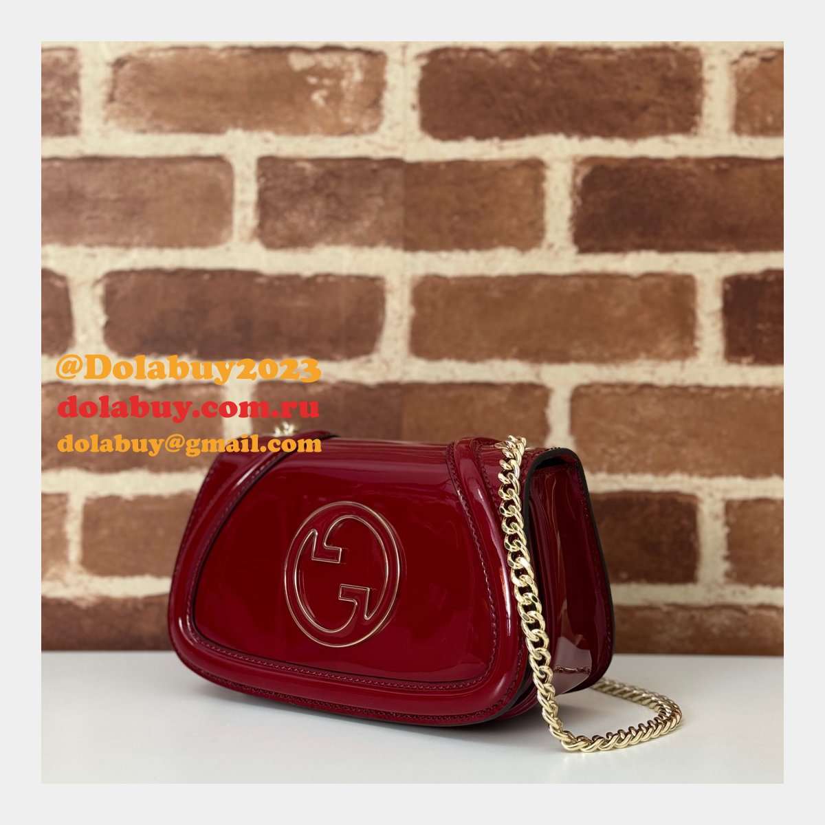 luxury G*u*i blondie 815711/815715/815719 shoulder black/red duplicate bag