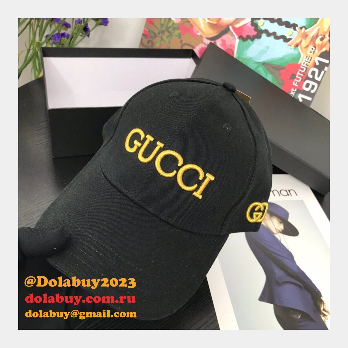 best G*u*i court simple embroidery logo baseball cap