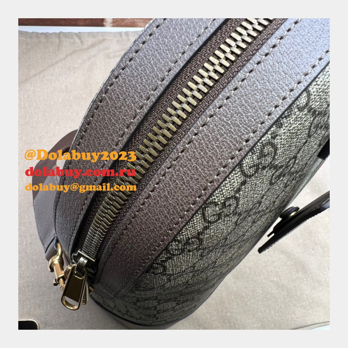 top quality g*u*i uk savoy 724654 bowling ebony Svp*me tote bag