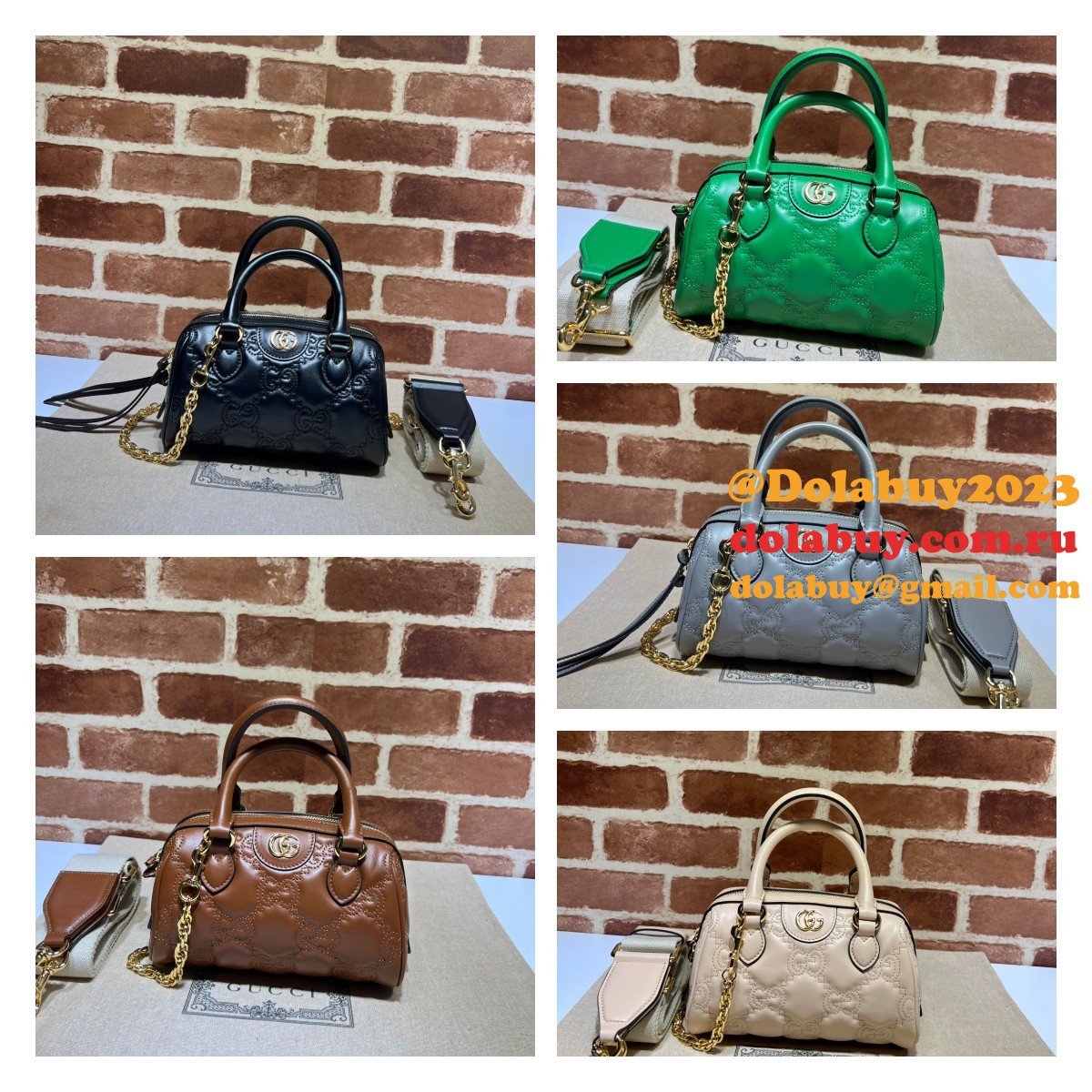G*u*i best perfect gg matelassé leather top handle 702251 replica bag