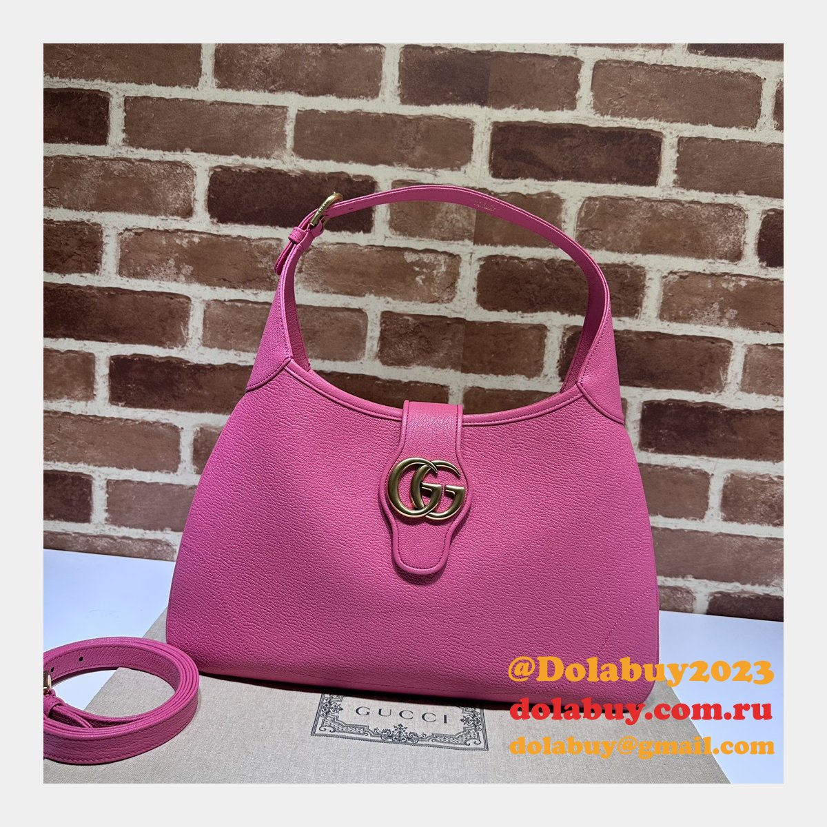 G*u*i inspired aphrodite half 726274 replica shoulder bag