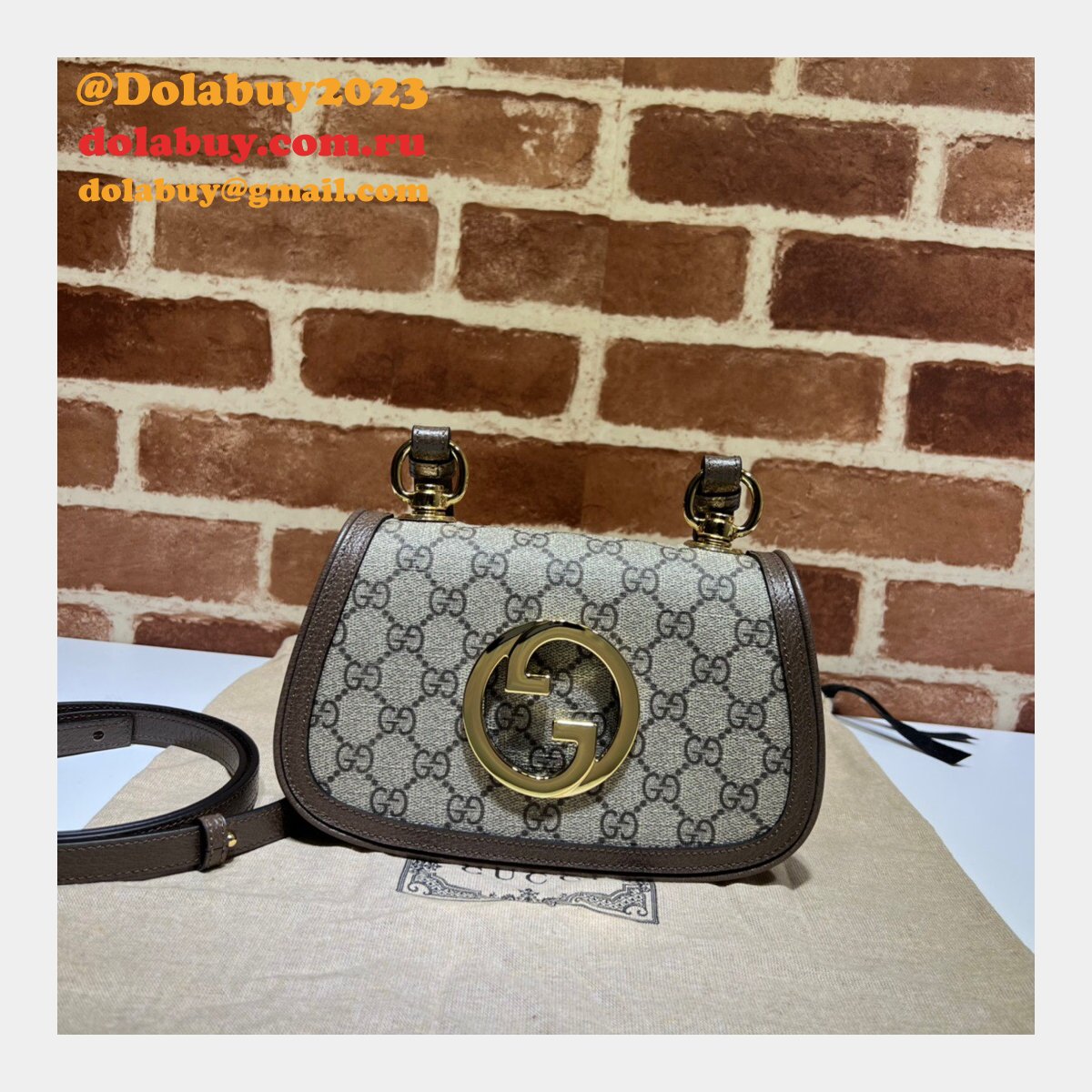 replica G*u*i luxury blondie 724645 shoulder bag
