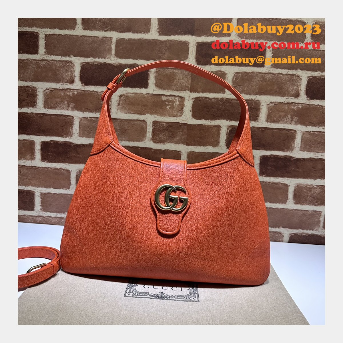 G*u*i inspired aphrodite half 726274 replica shoulder bag