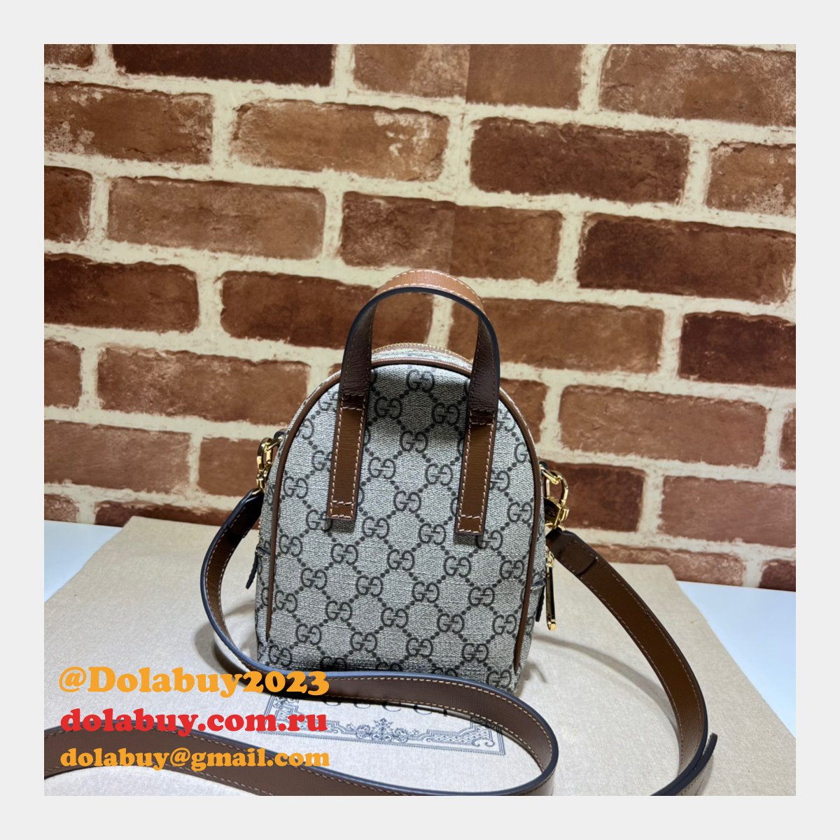 G*u*i fashion multi-function replica bag 725654 interlocking g