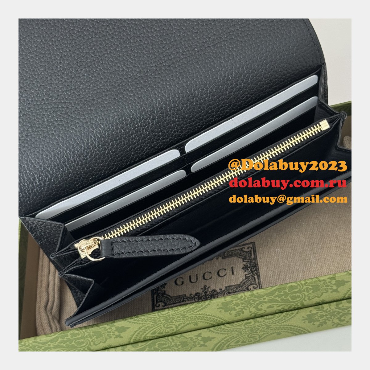 G*u*i gg emblem continental wallet continental knockoff 815922