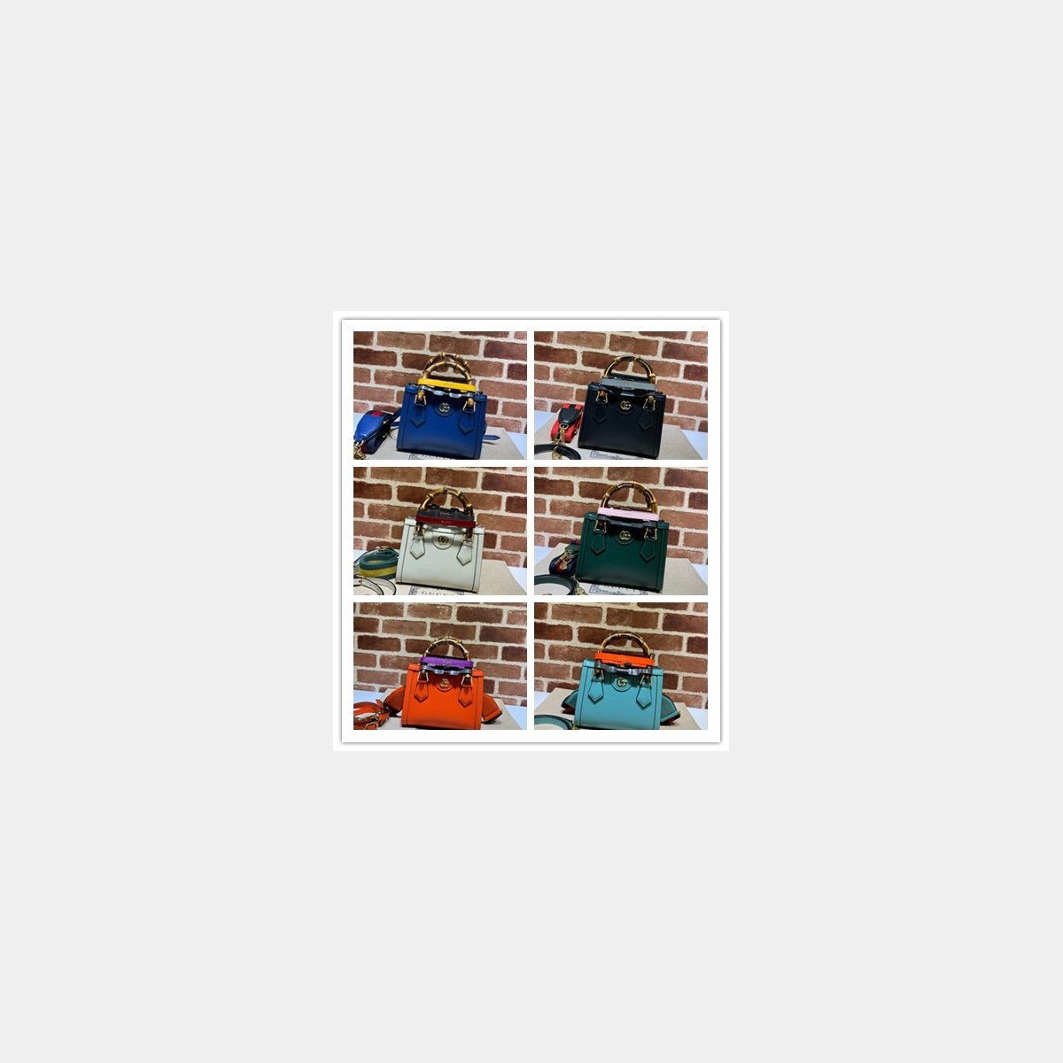 G*u*i designer replica 702732 diana mini tote bag leather
