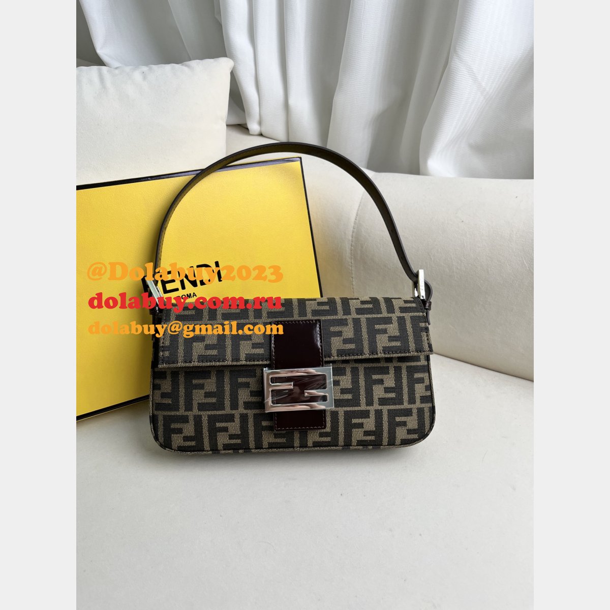 perfect 1:1 mirror F**di baguette handbag