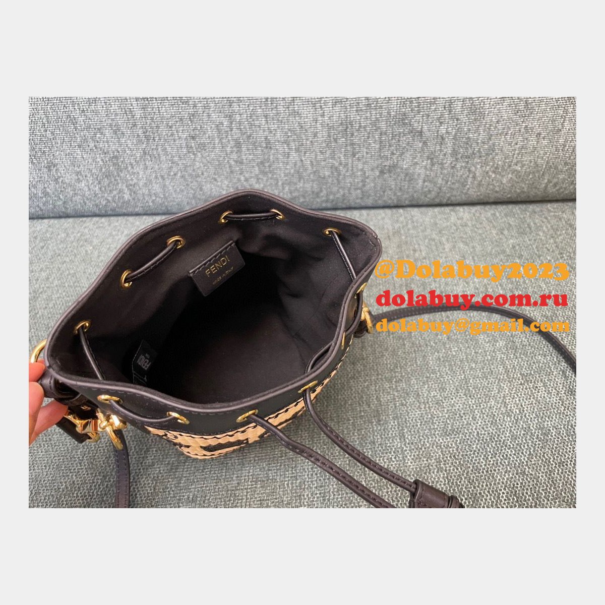 best top F**di mini bucket replicas bag