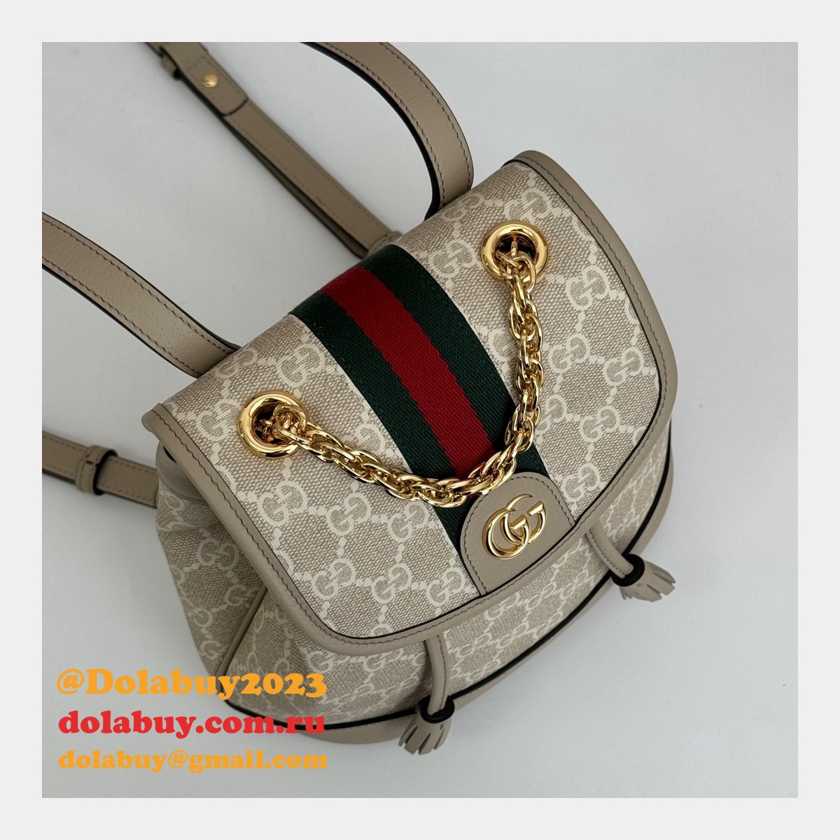 ophidia G*u*i backpack ebony supreme #795221 replica handbag